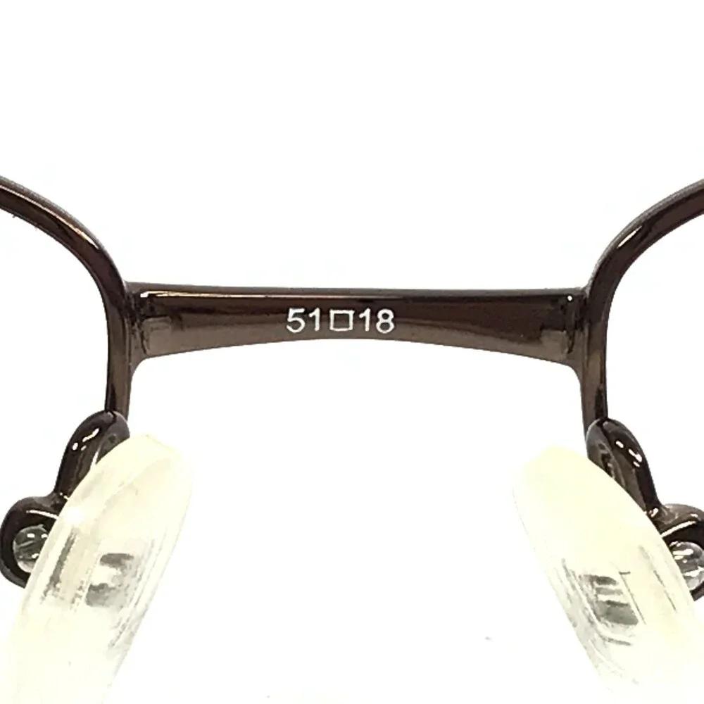 Kay Unger Eyeglasses Frames K141 BRN Brown Rectangle Marble Wire Rim 51-18-135